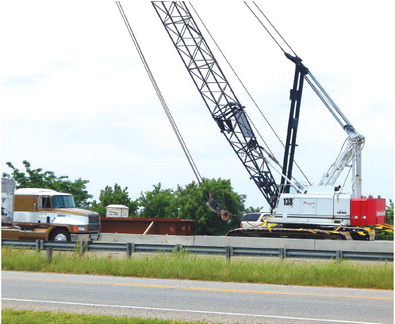 Bridge work on I-40