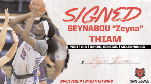 Red Wolves Sign 6-6 Post Player Seynabou Thiam